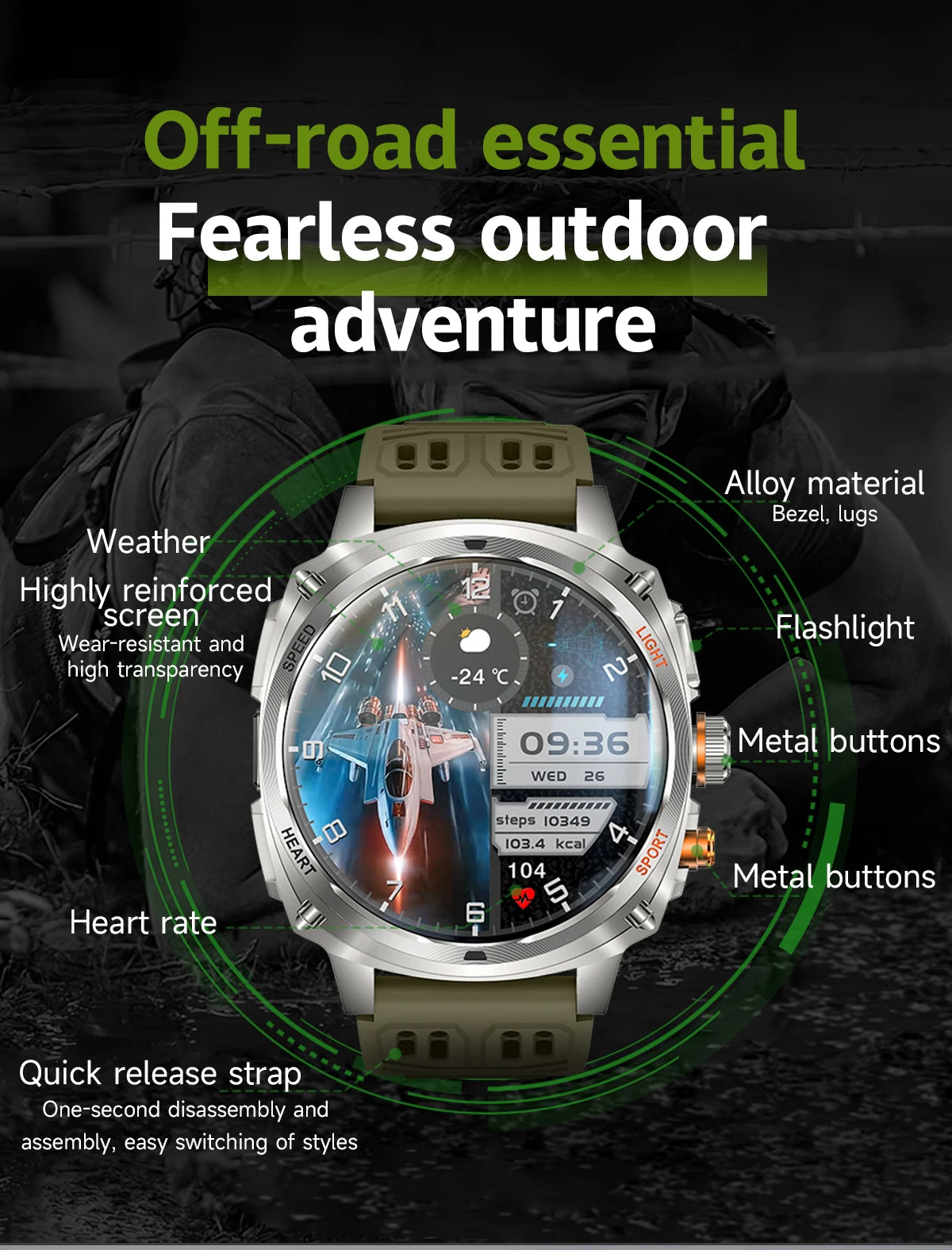 LIGE NEW Smart Watch Men 800mAh Large Battery Bluetooth Call IP67 Waterproof Smartwatch 100+Sport Health Monitor Smartwatches
