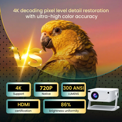Digital Projector Android With Holder HD Video Smart Projector Outdoor with HDMI USB Wireless Connection for Home Cinema Out