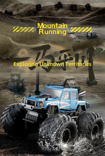 KBDFA Q215 Amphibious RC Car 2.4G 4WD Remote Control Truck Climbing Off Road Waterproof Armored Vehicles Kid Toys Gift
