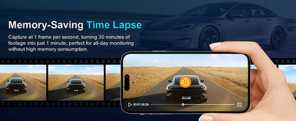 Dash Cam Front and Rear, 4K+1080P WDR Dash Camera for Cars,Built-in WiFi Car Camera with GPS Track,G-Sensor, Super Night Vision