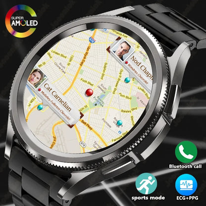 2025 New Smart Watch 6 Men's GPS Sports Fitness Waterproof Watch 100 + Sports Mode Bluetooth Call Smartwatch Android IOS