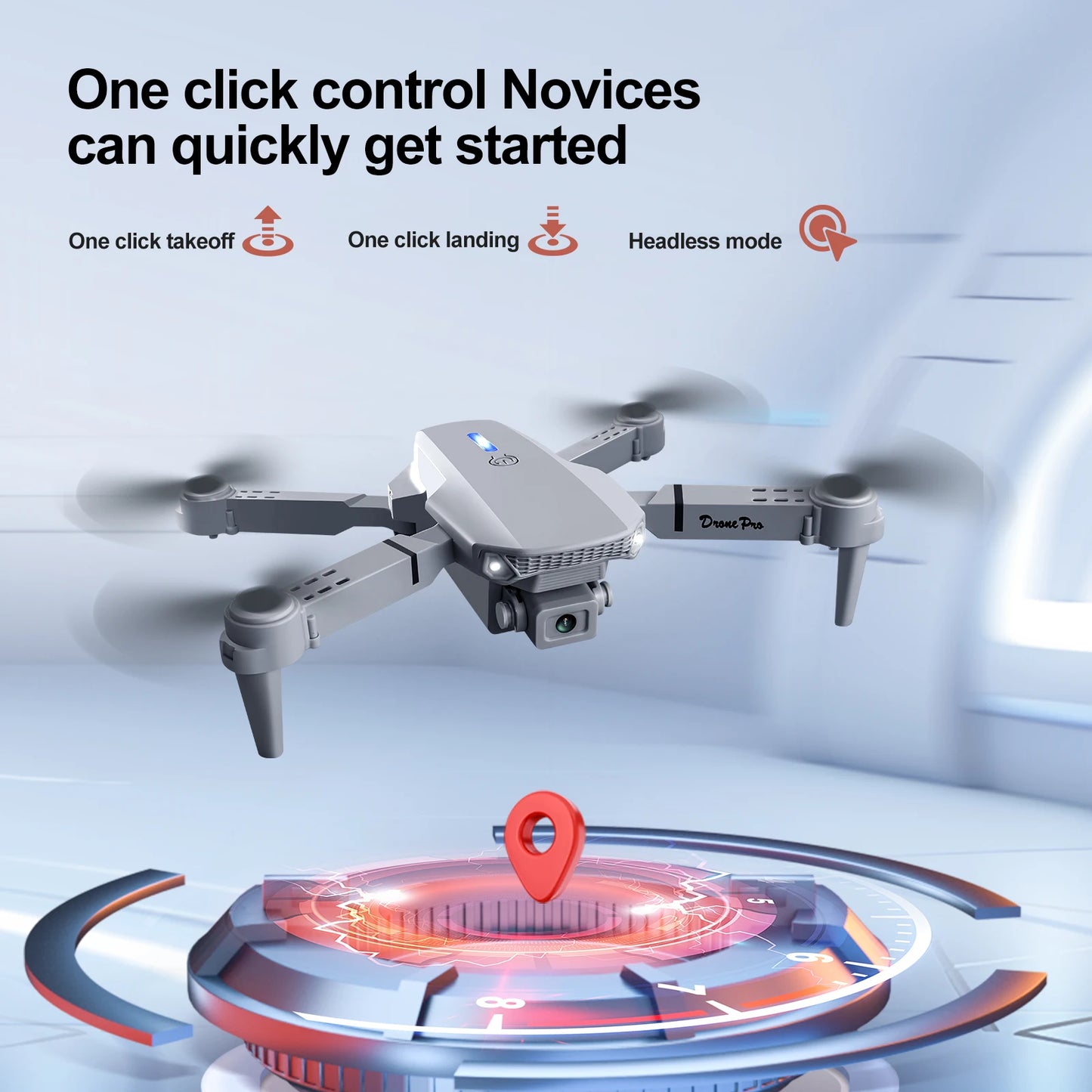ForXiaomi Mijia E88PRO Drone 8K 5G HD Dual Camera Aerial Photography Remote control screen display Control Aircraft Quadcopter
