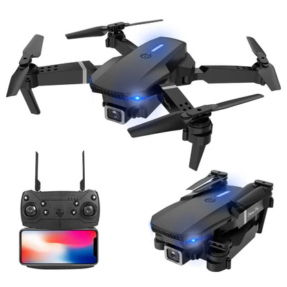 MHD E88 Dual Camera Drone Aerial Photography Professional High-definition Quadcopter Outdoor Flying Toy Beginner Drone Kids Gift