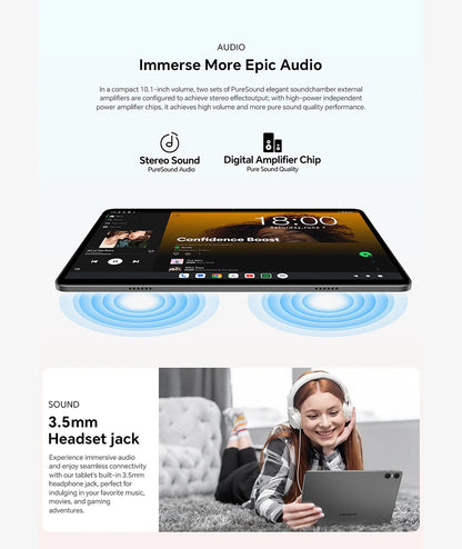 Teclast P30T Android 14 Tablet, 10.1 Inch 1280X800, 10Gb Ram (4Gb+6Gb Expansion), 128Gb Rom(Support Tf 1Tb)