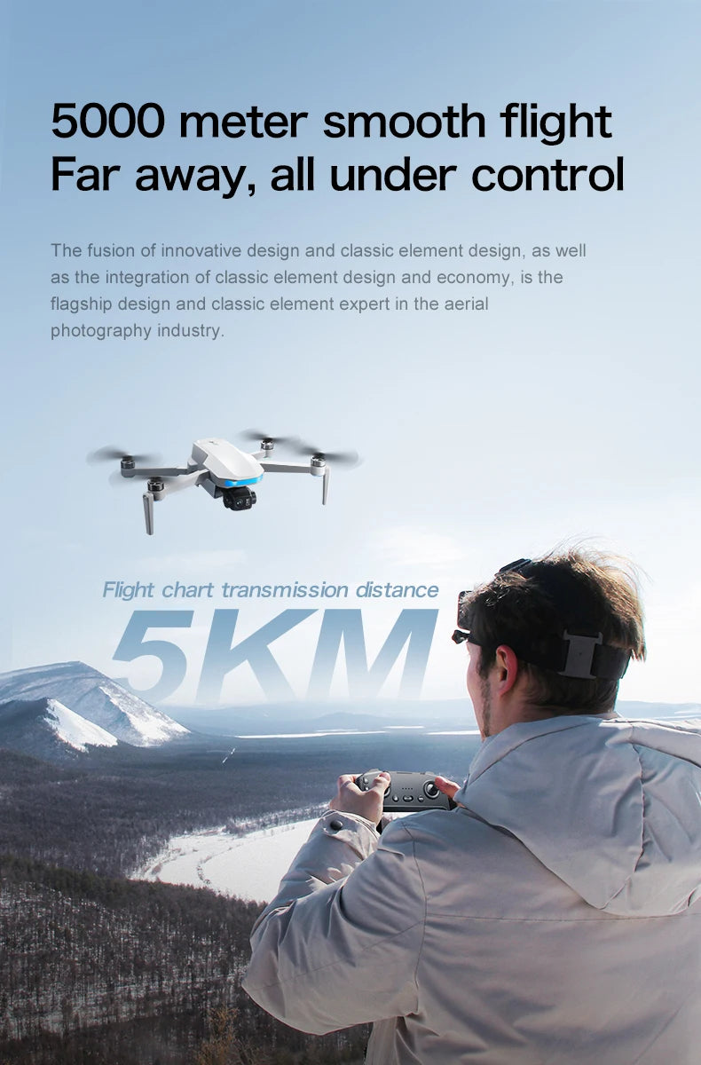 S-X1 New Drone with Screen 3-Axis Anti-shake Gimbal 4K Aerial Brushless Drones RC Quadcopter 5G GPS 8K HD Cameras EIS Mini Dron