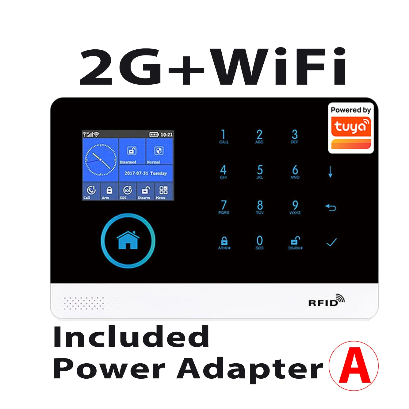WiFi Alarm System for Home Burglar Security Tuya Smart House App Control 433MHz GSM Wireless With Motion Sensor Camera