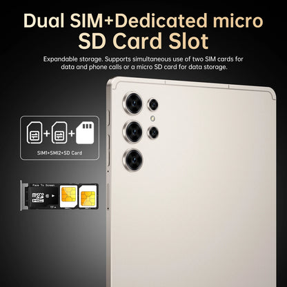 2025 NEW Tab Tablets S25 Ultra Original Global Version Tablet PC Android 14 Snapdragon 8gen2 Dual SIM WIFI 4G/5G GPS WIFI Kids