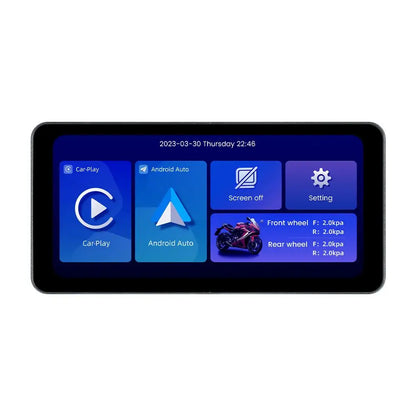 NEW 6.3inch Portable Screen Motorcycle Wireless Car-play Android Auto Smart Player GPS Navigation IPX7 TPMS IPS 1560*720 Dual BT