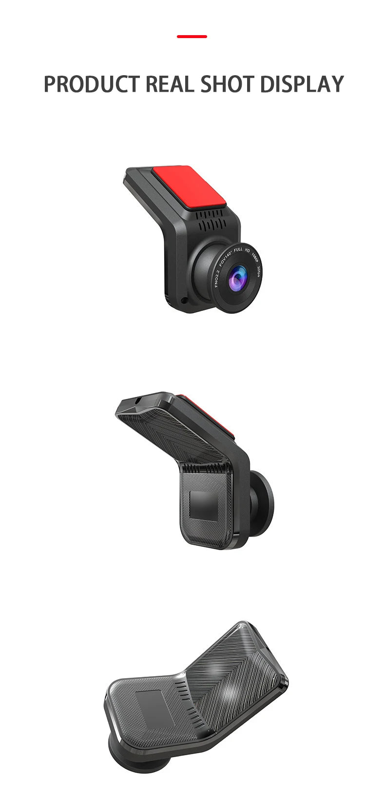 Dash Cam Car USB ADAS DVR HD1080P Special for Android Multimedia Player Dual-lens Front Rear 170 Degree Recorder Reverse Vision