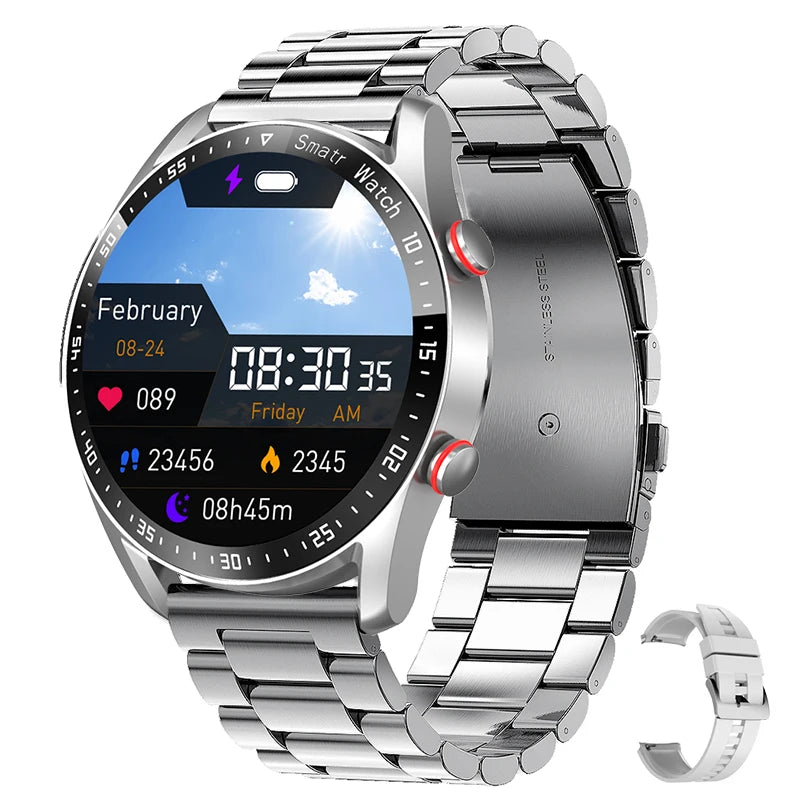 ECG+PPG Health Monitoring Smartwatches Men's 2025 New Business Watch Sports Fitness Bluetooth Call Smart Watch Android IOS