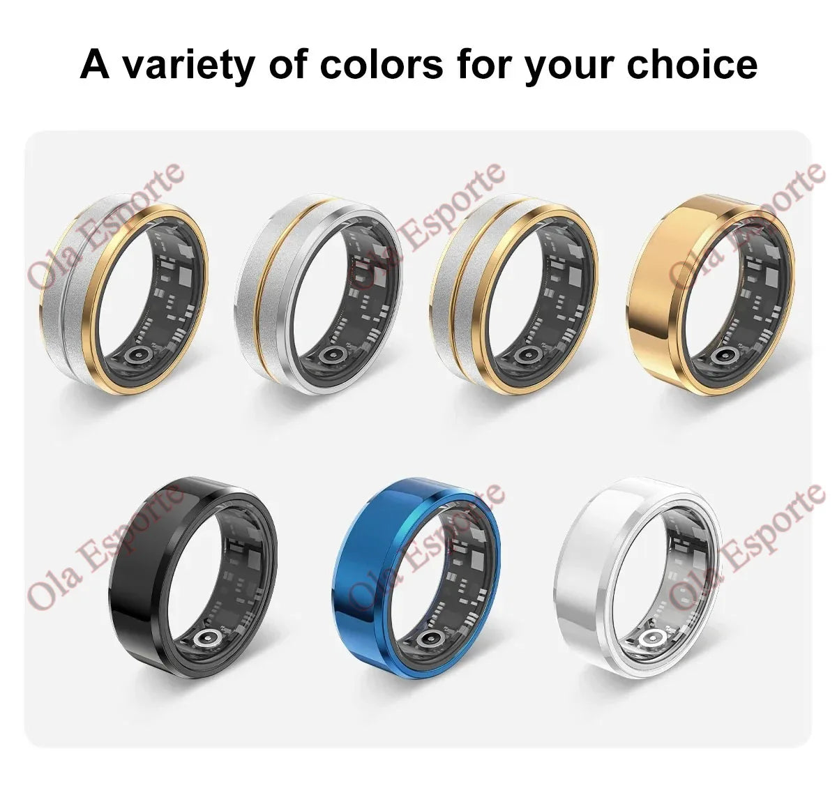 NEW Smart Ring Military Grade Titanium Steel Smart Rings for Women Men Health Monitoring IP68 & 5ATM Waterproof Multi-sport Mode