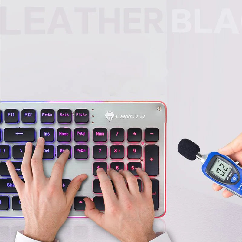 Silent Keyboard Mechanical Wired Gaming Colorful Backlit Mechanical Chocolate Keyboard Gamer Keyboard for Pc Laptop Accessories