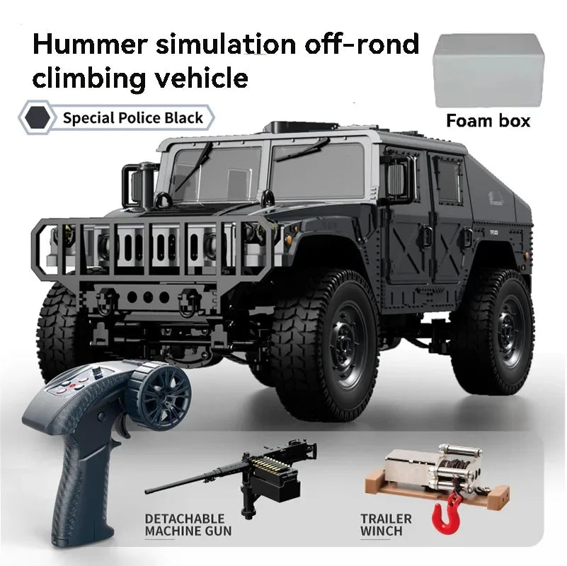 JJRC C8835 RC Car Simulation 4x4 All-terrain 2.4G Remote Control Car Off-road Climbing Electric Truck with LED Light RC Toy Gift