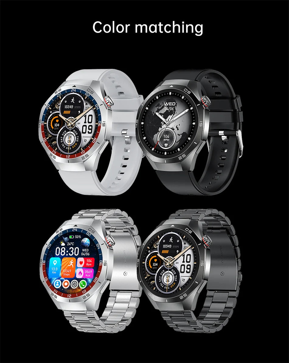 2025 Brand New Watch 5 Smartwatch Real AMOLED HD Screen 360*360 Heart Rate Bluetooth Call Waterproof Men Smart Watch Android IOS