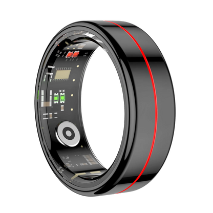 R04 Smart Ring for Men Women 5ATM Waterproof With Charging Case Health and Sleep Monitor Ring Multi-sport Mode Camera Control