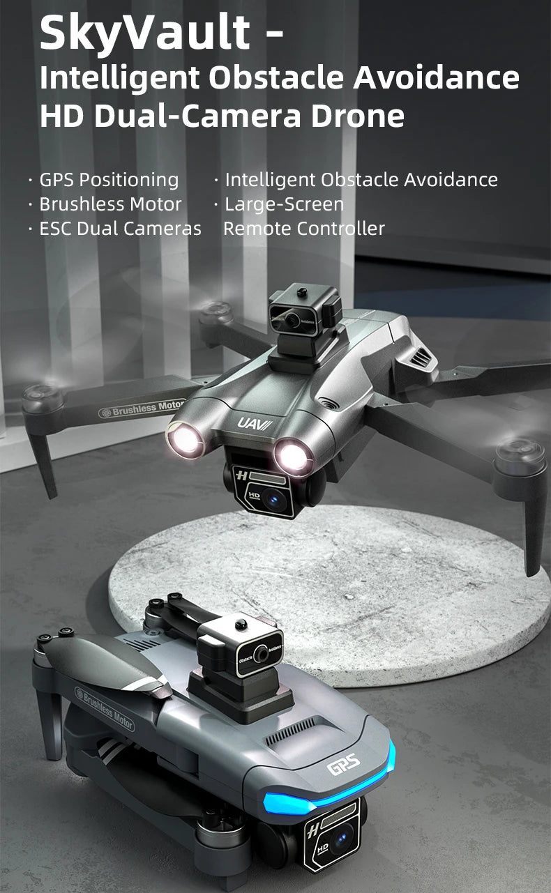 JJRC X28 Pro GPS Drone 4K Professional HD Dual Camera With Screen 5G WIFI 360° Obstacle Avoidance Brushless Rc Quadcopter Drone