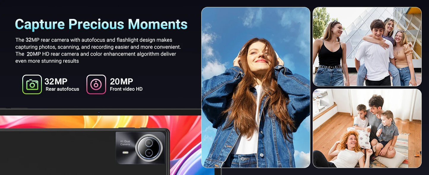 Latest  Large Screen 14 Inch Tablet Pc Android 14 tablet 16+512GB Phone Call BT 5G WiFi Pad For Educational/Sheet music/Kitchen