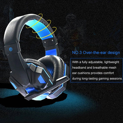 Gaming Headset With Mic Stereo Earphones Deep Bass Headphones Video Game Noise Cancelling with Microphone for PC