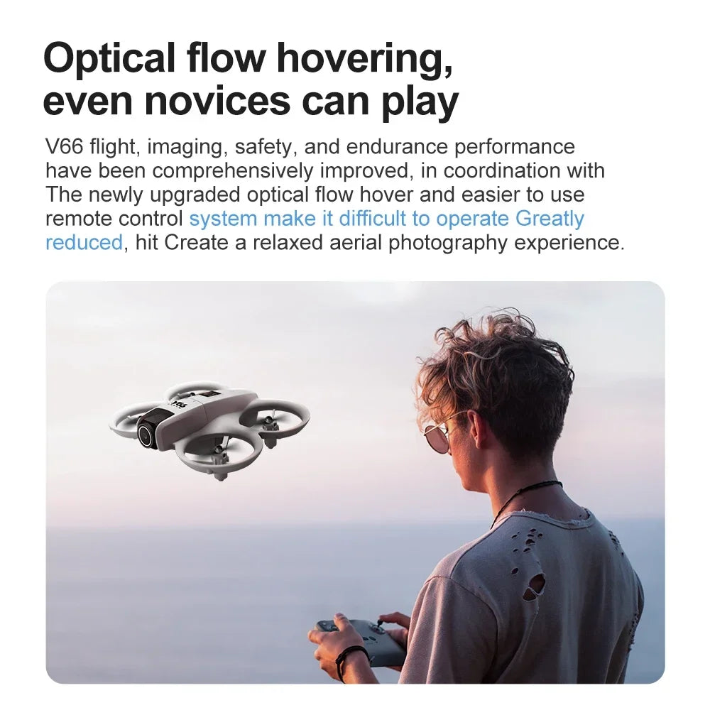 XIAOMI 10000M V66 Mini RC Aerial Drone 8K Professinal Wide Angle HD Dual Camera Intelligent Obstacle Avoidance Drone Toys New