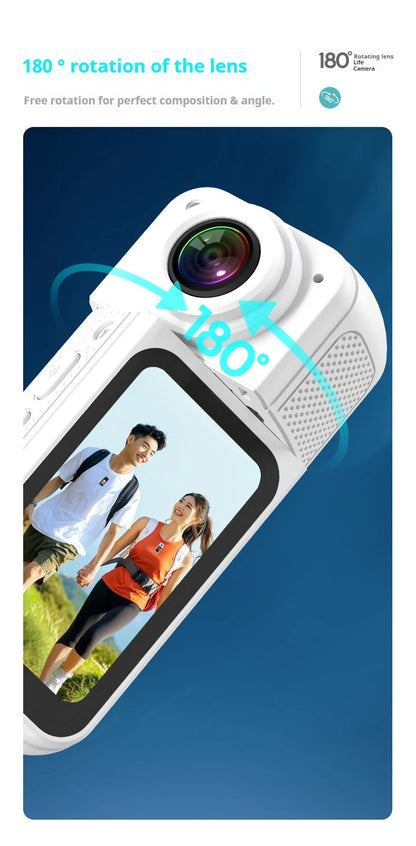 Thumb Camera New S70 Rotating Camera Outdoor Magnetic Sports Long Range Essential For Bloggers Christmas Gift 128GB memory