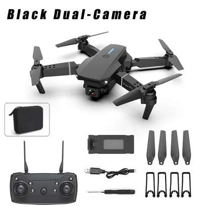 MHD E88 Dual Camera Drone Aerial Photography Professional High-definition Quadcopter Outdoor Flying Toy Beginner Drone Kids Gift