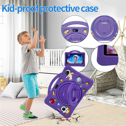 7 Inch Cartoon Pattern Kids Tablet 4+128GB 5G WiFi Learning Education Android 14.0 Tablets with Parent Control Children's Gifts