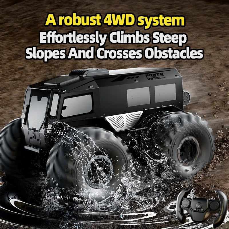 NEW RC Cars 4WD All Terrain Cross Country Car RC Water Land Amphibious 2.4G Toy Drift Racing Remote Control Car Kids Gift