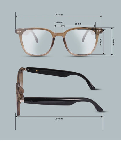 Smart glasses new color-changing lenses multifunctional sunglasses transparent anti-blue light eye protection for men and women