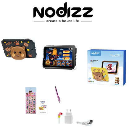 7 Inch Kids Tablet 4GB RAM 128GB ROM Android 15.0 MTK8321 Quad Core Dual Camera WIFI 1024*600 IPS Screen Childrem's Gift Tablets