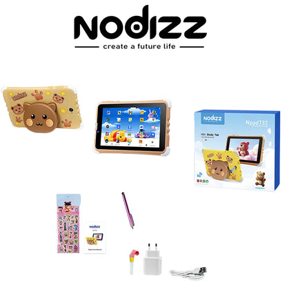 7 Inch Kids Tablet 4GB RAM 128GB ROM Android 15.0 MTK8321 Quad Core Dual Camera WIFI 1024*600 IPS Screen Childrem's Gift Tablets