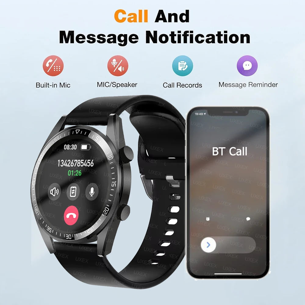 New Plus Smartwatch Hombre Bluetooth Call HD Screen Full Offers Today Health Tracking Diy Faces Gift Men Watches Smart Commerce