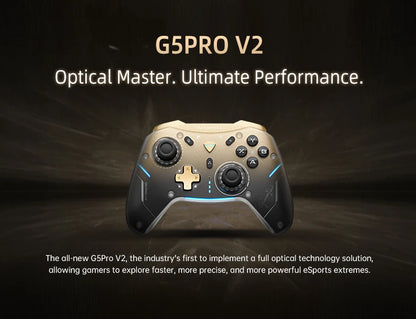 MACHENIKE G5Pro V2 Ultimate Gaming Controller Optical Trigger ABXY Button Hot-Swappable Joystick 4K Resolution For Switch PC