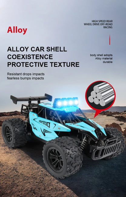 RC8 Racing Model Toy Alloy Remote Control Car 2.4GRC Proportional Throttle 1:16 Highspeed Big Foot Climbing off Road Vehicle