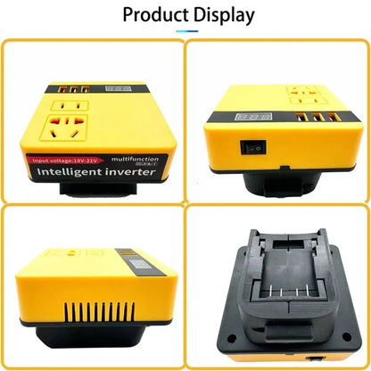 120W Lithium Battery Inverter DC 18V-21V To AC 220V for Makita Smart Transformer Outdoor Work Inverter