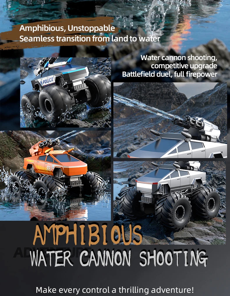 RC Car Amphibious Climbing Off-Road Drift Vehicle Children's Toy 2.4G Remote Control Cars Model Toys for Boys Christmas Gifts