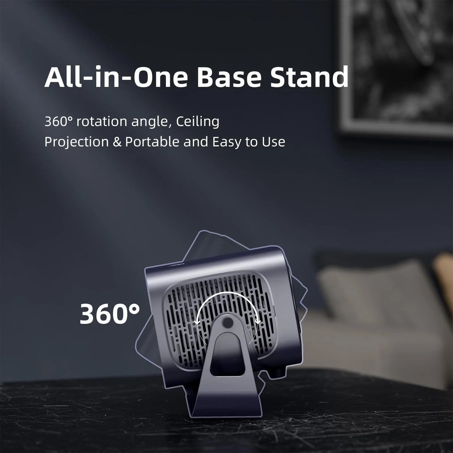 Projector Built in 5W Speaker 1280*720P RGB LED Android 11 4000 Lumens Wifi2.4G/5G BT5.2 Outdoor Video Home Theater Projector