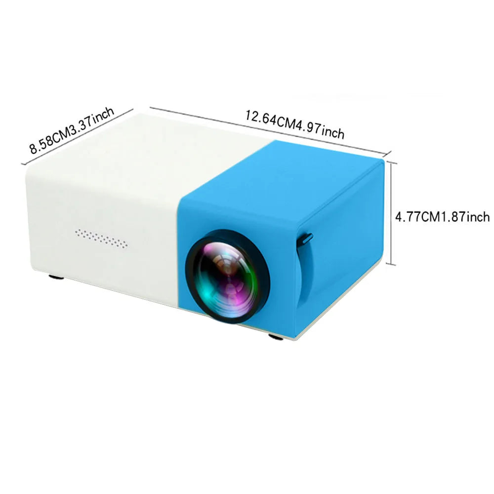 New Projector for Home Use 4K Ultra HD Mobile Phone Wall Projection, Dormitory, Bedroom, Living Room, Home Cinema Projector