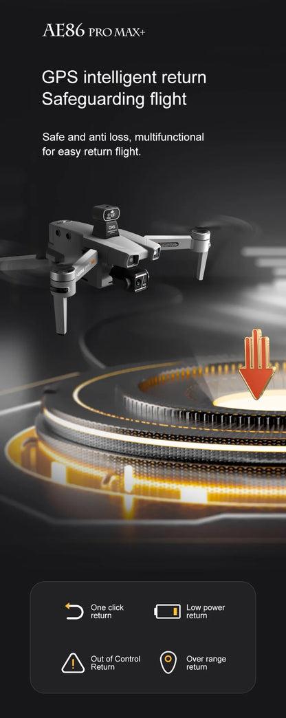 AE86 PRO MAX/S155 GPS Drone Professional 8K 3-axis PTZ Aerial Obstacle-Avoiding Brushless Motor 5G WIFI RC Quadcopter Toys