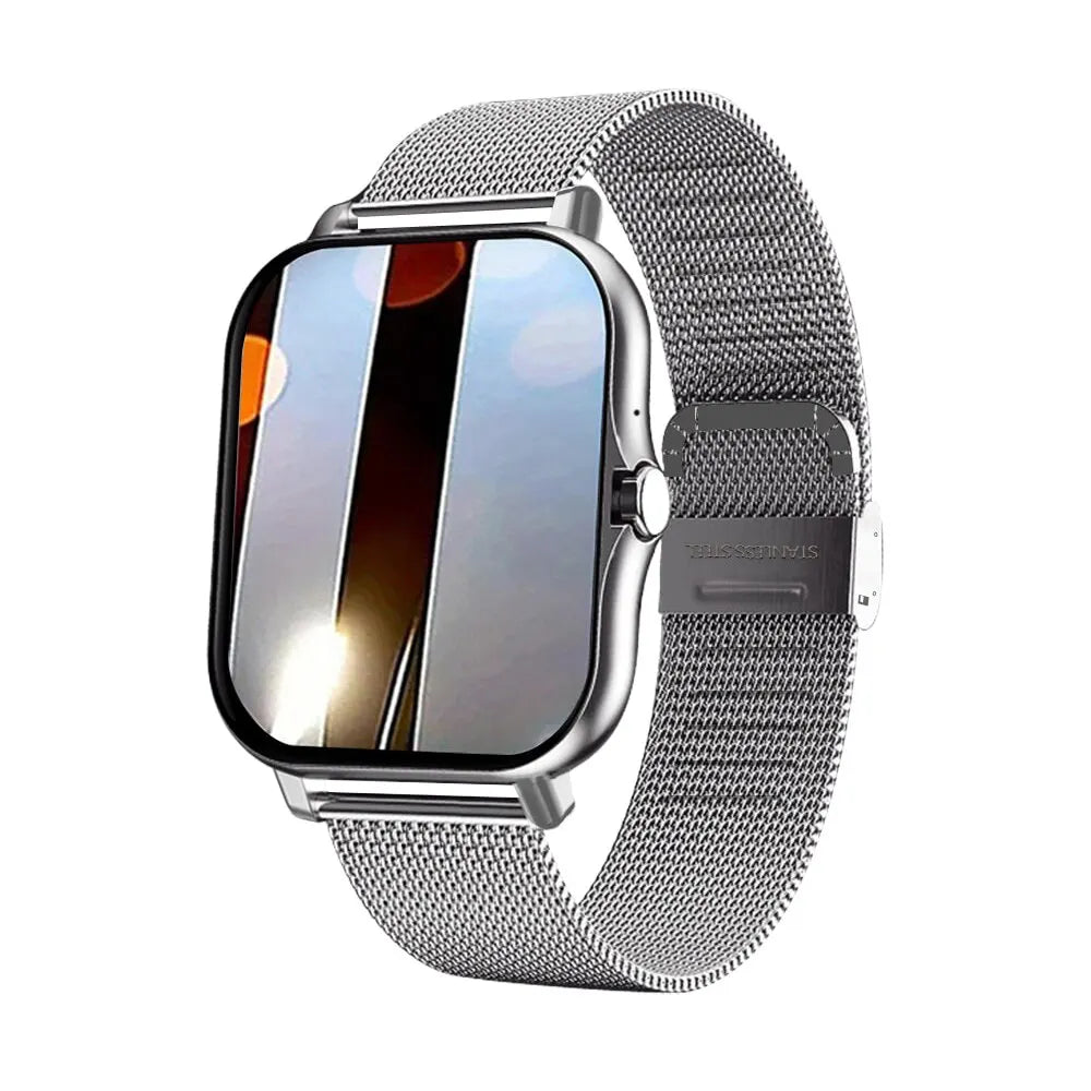 Smart watch for android phone.1.44 inch color screen full touch bluetooth call smart watch magnetic charging