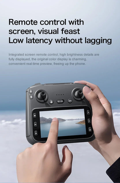 Mini Drone Professional 3-Axis Gimbal 5G WIFI GPS 8K Camera RC Drone with Screen Digital Relay Image Transmission Aerial UAV