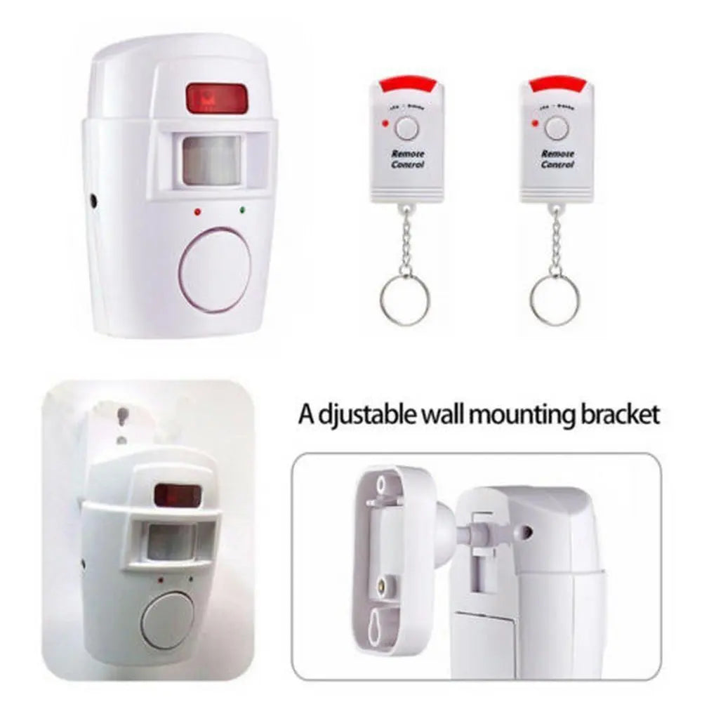 105dB Home Smart Security Alert Infrared Sensor Anti-theft Motion Detector Alarm Monitor Wireless Alarm System+2 Remote Control