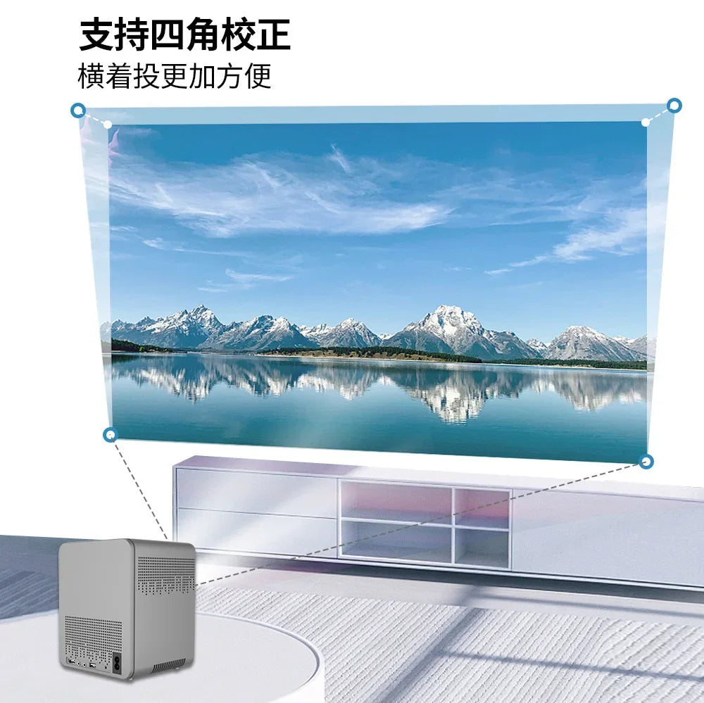 LCD Projector T03 Android Portable 4K Projector Home 1080P Projector