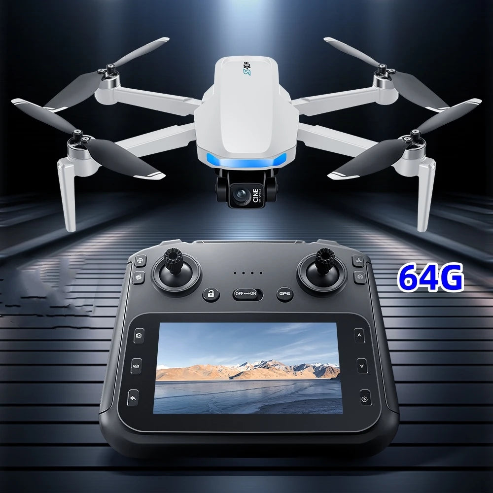 Mini Drone Professional 3-Axis Gimbal 5G WIFI GPS 8K Camera RC Drone with Screen Digital Relay Image Transmission Aerial UAV