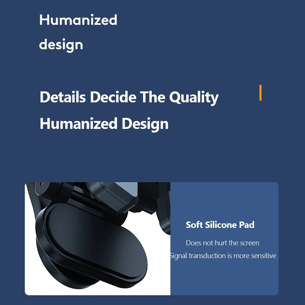 G21 1 Pair 6 Finger Game Controller Gamepad Flexible Sensitive Gaming Aim Shooting Triggers Joystick Button for PUBG Mobile