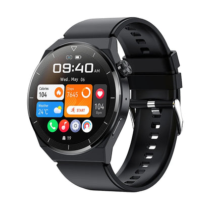 LIGE NFC Smart Watch Men AMOLED HD Screen Wireless Charging Heart Rate Bluetooth Voice Assistant Sports Watches Men Smartwatch