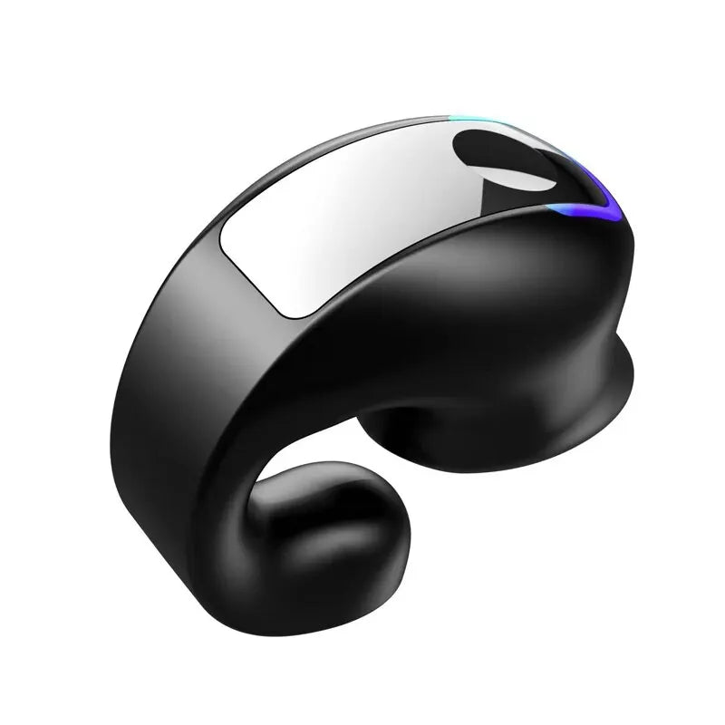 Ear-Clip Wireless Headsets TWS Bass Music Earring Bluetooth 5.3 Earphones Single Sport Headphone With Mic Touch Business Earbud