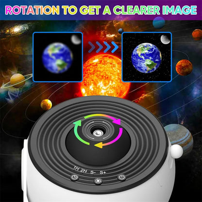 Galaxy Projector for Bedroom HD Image Star Projector Galaxy Light Adjustable Knob 13 Film Discs Planetarium Projector for Kids