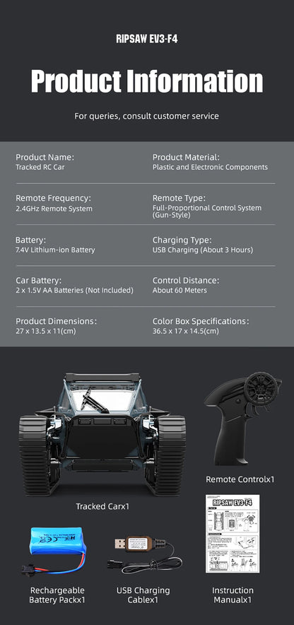 JJRC C8812 / C8812 MAX RC Car Full Scale Tracked Tank Simulation 2.4G Remote Control Car Drift LED Light Off-Road RC Toy As Gift