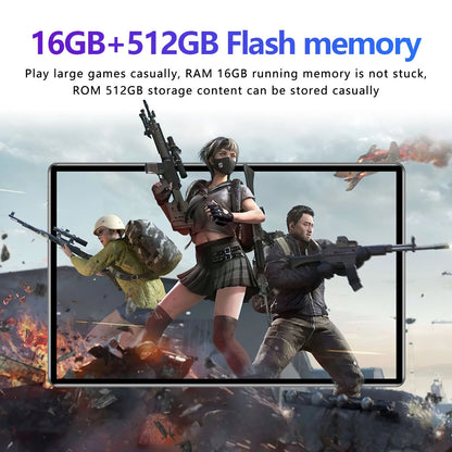 Best-selling tablet Android 15 2024 eight-core dual camera 5G Wifi memory 16GB 512GB battery 12000 mAh smart tablet