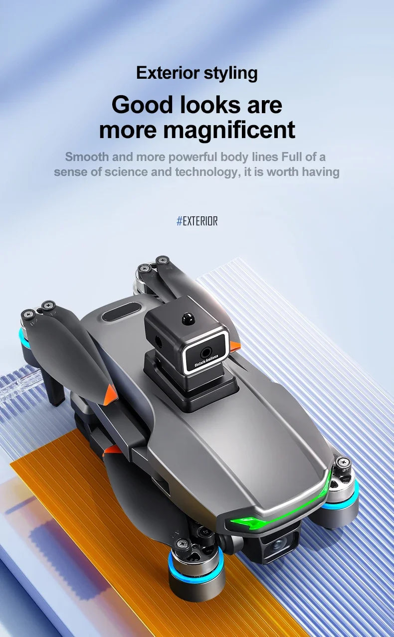 SHOU601PROMAX With Screen GPS Drone Aerial 8K HD Professional Quadcopter Obstacle Avoidance Brushless Remote Control Aircraft